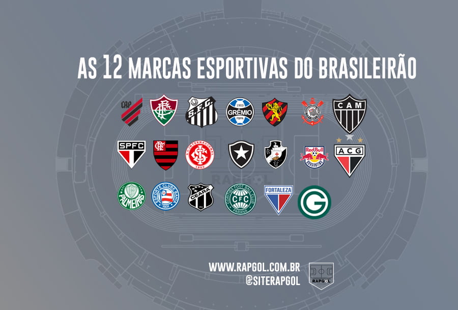 Saiba quais são as 12 marcas esportivas do Campeonato Brasileiro.