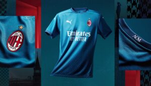 PUMA anuncia a terceiro uniforme do AC Milan 20/21.