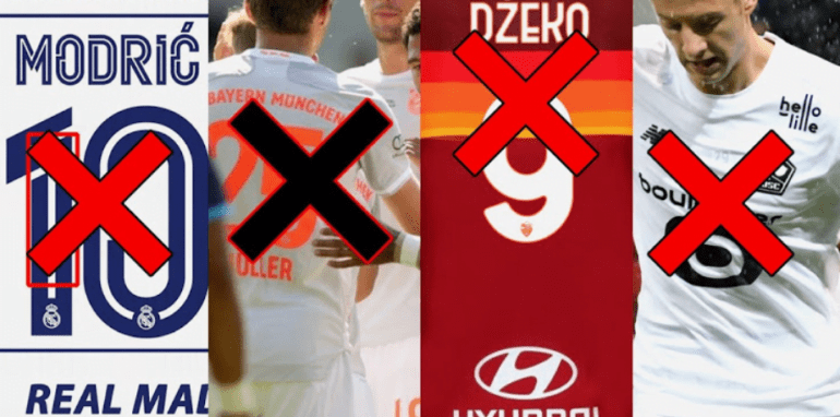 Regras de uniforme da UEFA obrigam as equipes alterarem os designs com maior frequência.