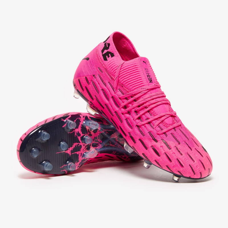 Puma Future 6.1 Netfit FG/AG Turbo – Rosa fluorescente / Preto.