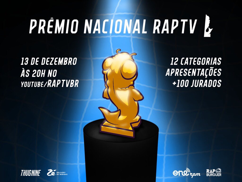RAP TV apresenta o cobiçado troféu do “Prêmio Nacional RAP TV”; confira.