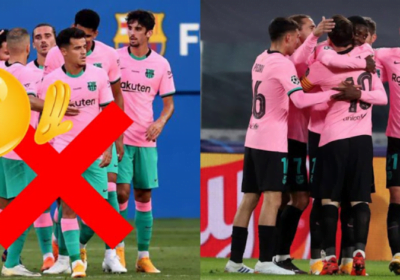 Nada de Verde e Rosa: Jogadores do Barça forçaram a Nike a alterar a combinação do terceiro kit 20-21.