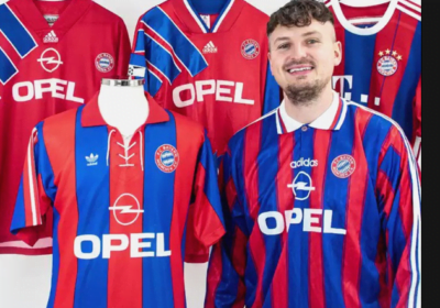 A história do  kit  azul e vermelho do Bayern; uniforme nunca foi o preferido da torcida.