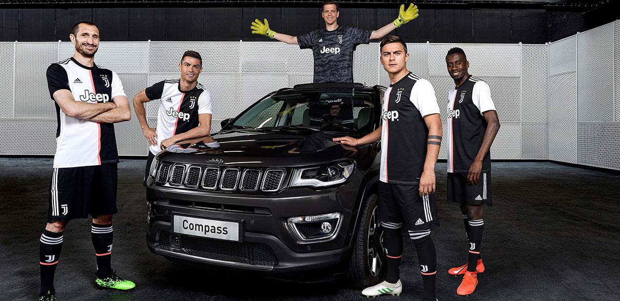 Juventus estende acordo com a Jeep até 2024 – 45 milhões de euros / temporada.