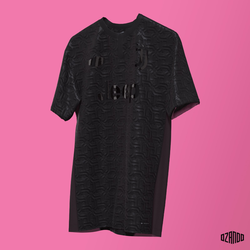 Designer criar uniforme conceito  Blackout para a Juventus e o resultado é sensacional.