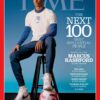 Marcus Rashford está na capa da Time Magazine