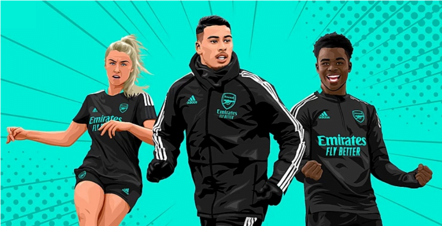 Arsenal e adidas lançam o kit de treino para 2022