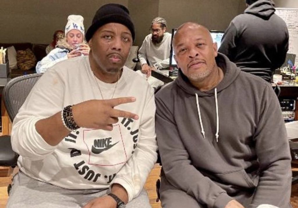 Dr. Dre, Erick Sermon e Snoop Dogg estiveram juntos em estúdio