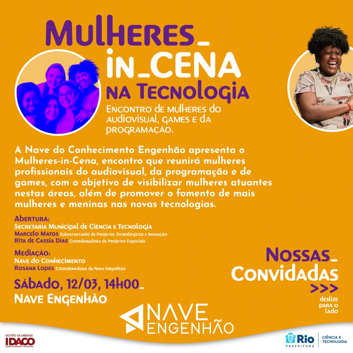 Mulheres e Tecnologia sintonizadas no evento “Mulheres-in-Cena” que acontece no Rio de Janeiro