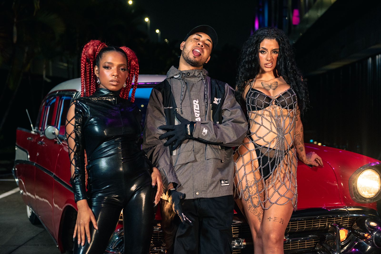 King, Azzy e Kawe estão juntos no videoclipe  “Sadomasoquismo”