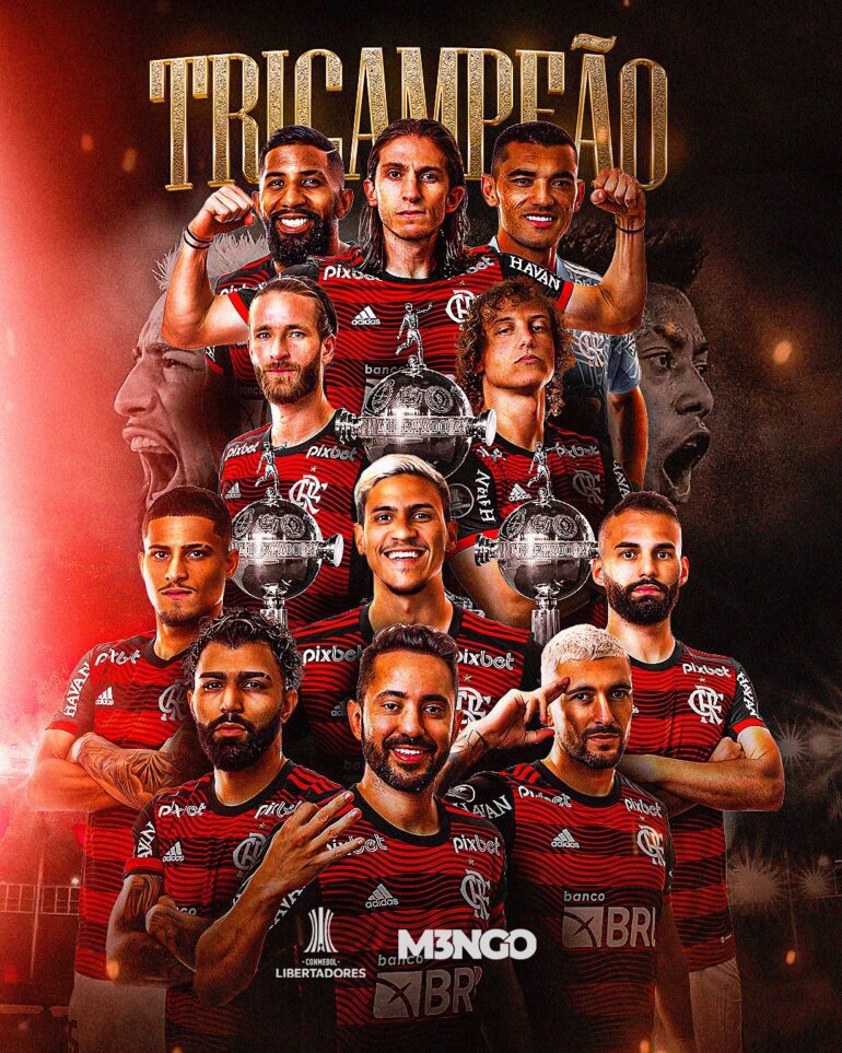 Flamengo domina, vence com gol de Gabigol e conquista o Tri-Campenato da Libertadores da América