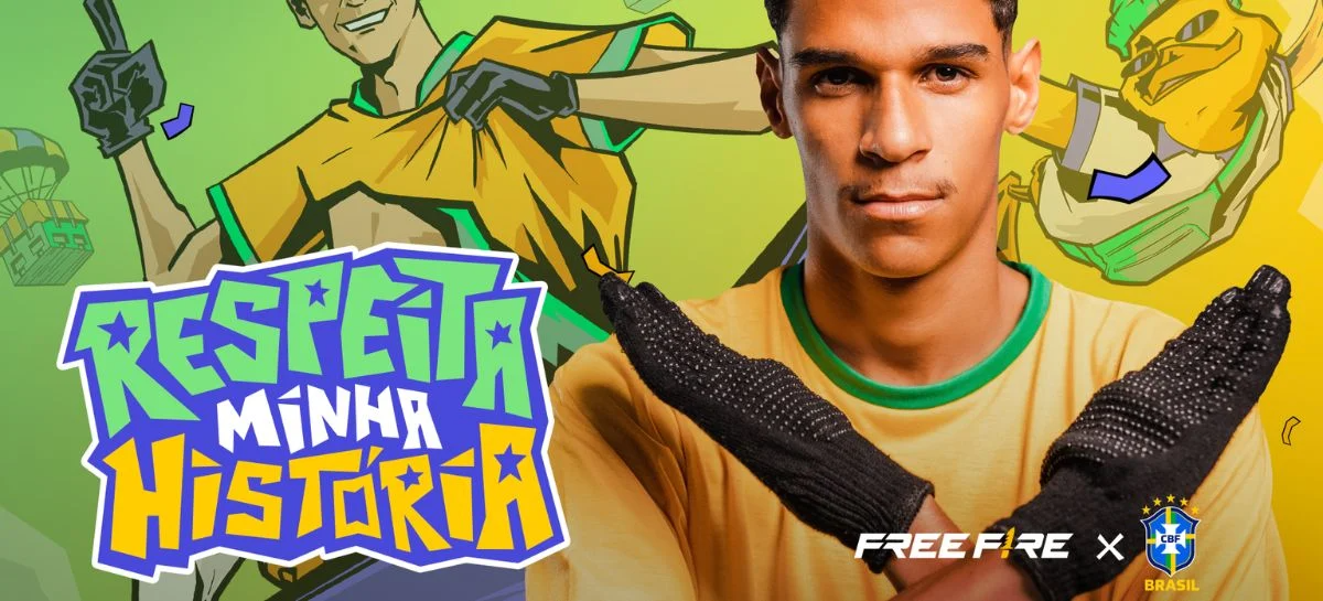 CBF e Luva de Pedreiro estão juntos na nova campanha do Free Fire
