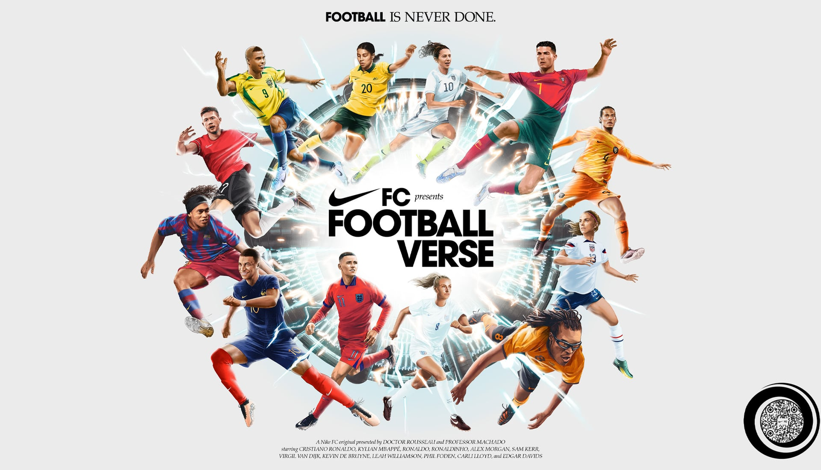 Nike coloca as estrelas do passado ao lado de novas estrelas do futebol em ‘Footballverse’