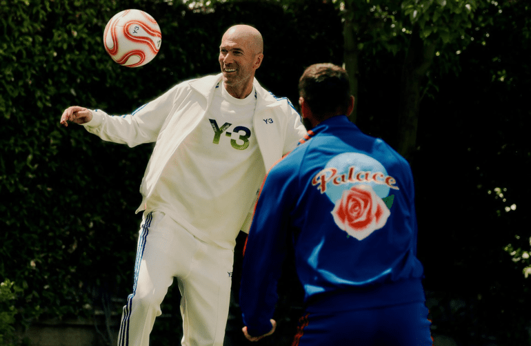 Palace e adidas Y-3  mostram uma prévia da parceria com a ajuda de Zinedine Zidane