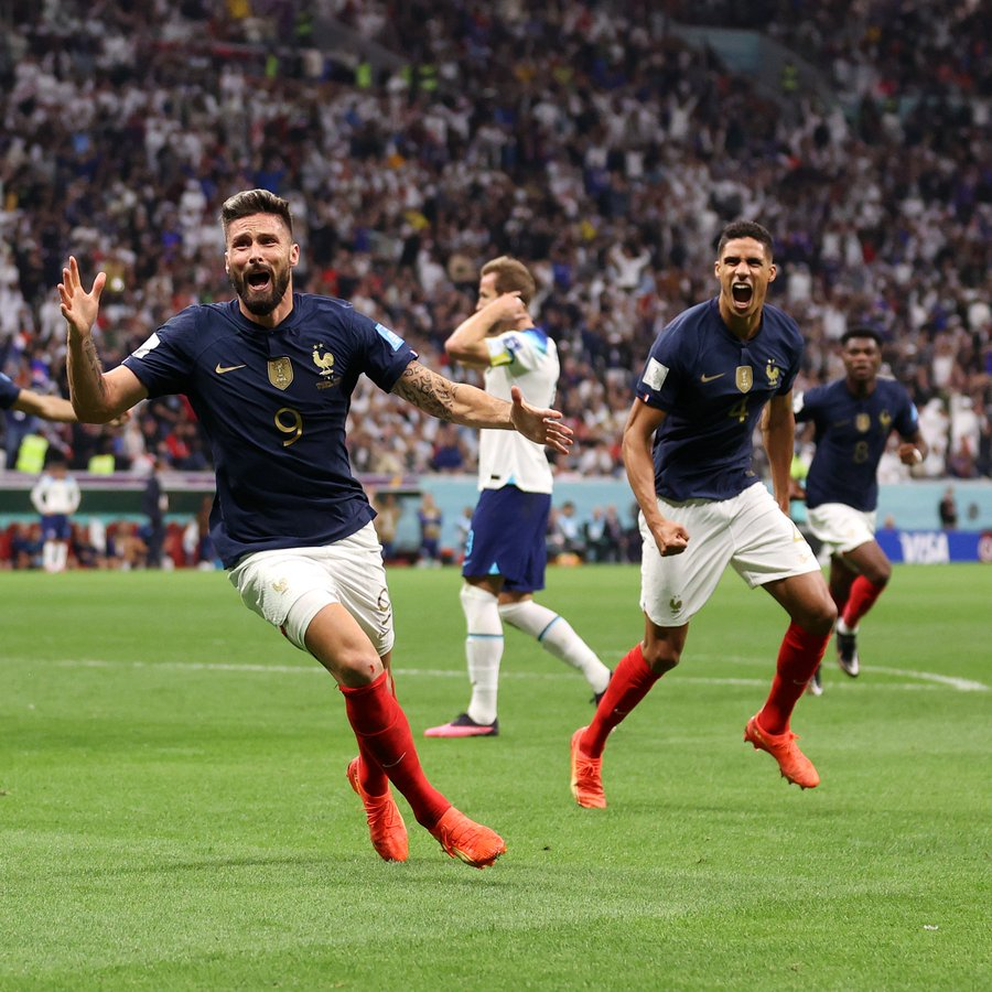 França vence Inglaterra em jogo muito disputado e vai enfrentar o Marrocos na Semi-Final da Copa do Mundo