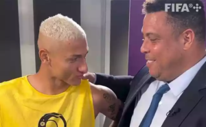 Richarlison chora ao encontrar Ronaldo Fenômeno, veja