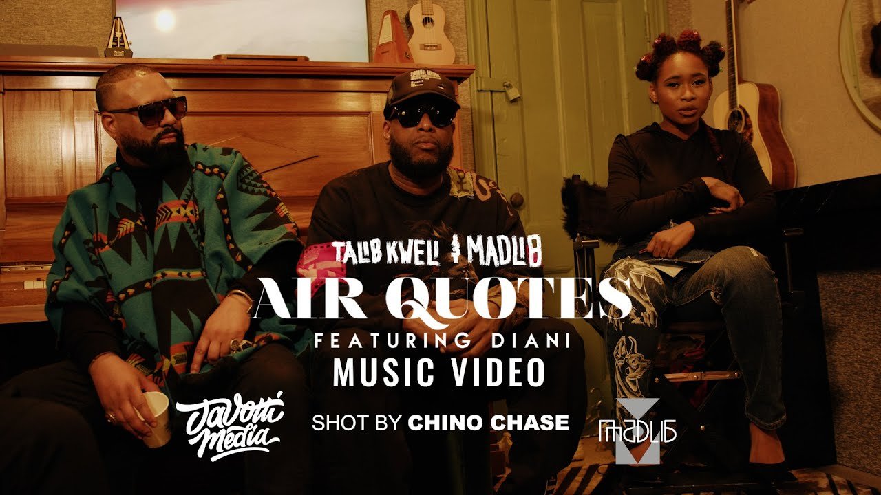 Talib Kweli e Madlib compartilham o vídeo “Air Quotes”