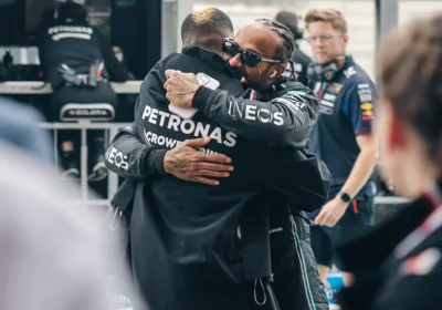 Kid Cudi e Lewis Hamilton se encontram no Circuito de Spa-Francorchamps