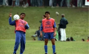 96276513 teresopolis rj 16 09 1993 futebol selecao brasileira treino na granja comary ro