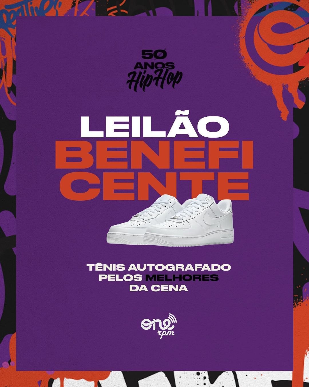 ONErpm realiza leilão beneficente de tênis assinado por Mano Brown, Thaíde, Djonga e outros