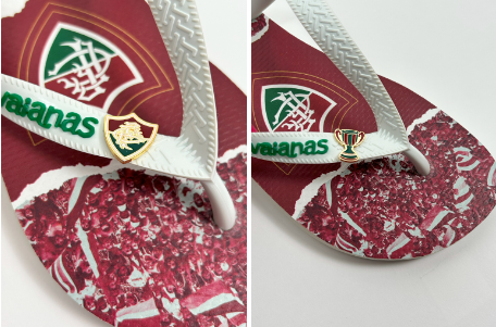 Fluminense e Havaianas lançam pins inéditos em homenagem ao título