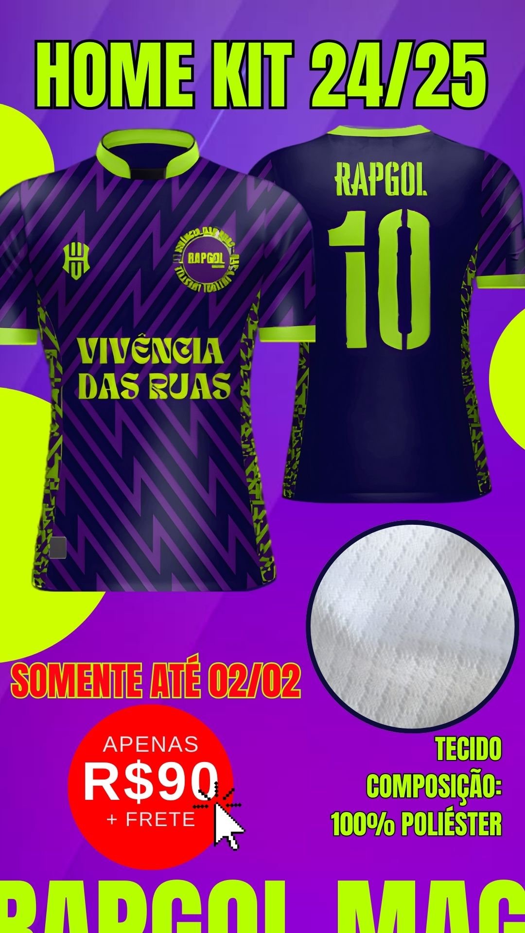 Rapgol Magazine abre lista de pré venda da Camisa de Futebol  Modelo 24/25