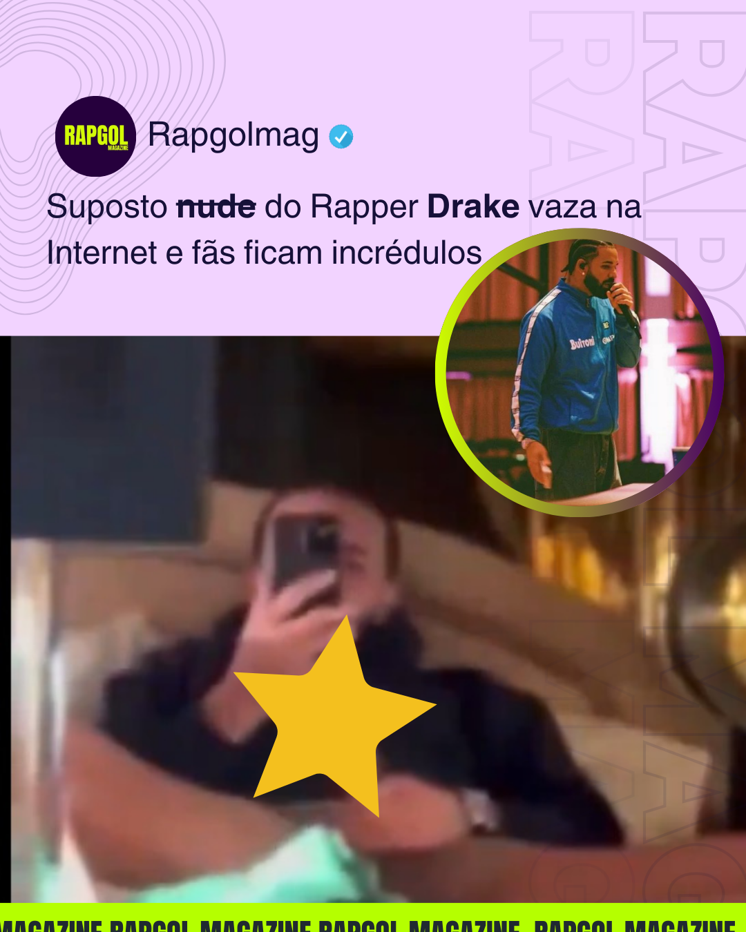 Suposto Nude Do Rapper Drake Vaza Na Internet E Fãs Ficam Incrédulos •  Notícias De Rap & Lifestyle Do Futebol Na RapGol Magazine - Atualizado  Diariamente!