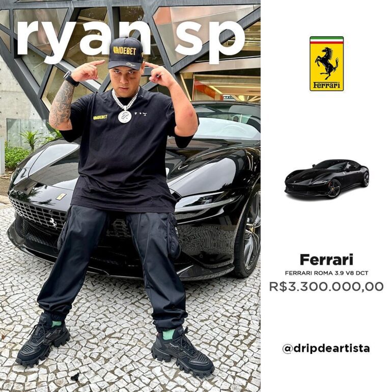 MC Ryan Assina Contrato Milionário com VaideBet e Recebe Ferrari avaliada em R$ 4 milhões de Presente
