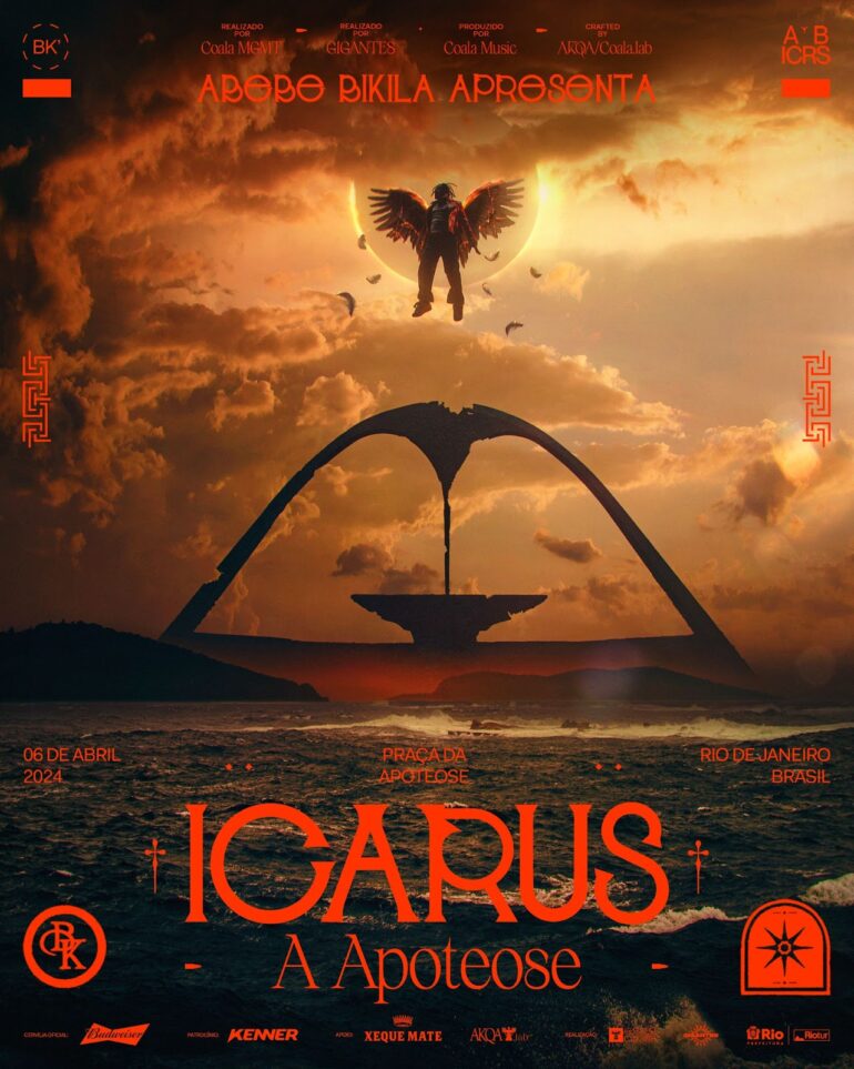 BK´ anuncia lote extra com open bar para o show ICARUS: A Apoteose, no Rio de Janeiro