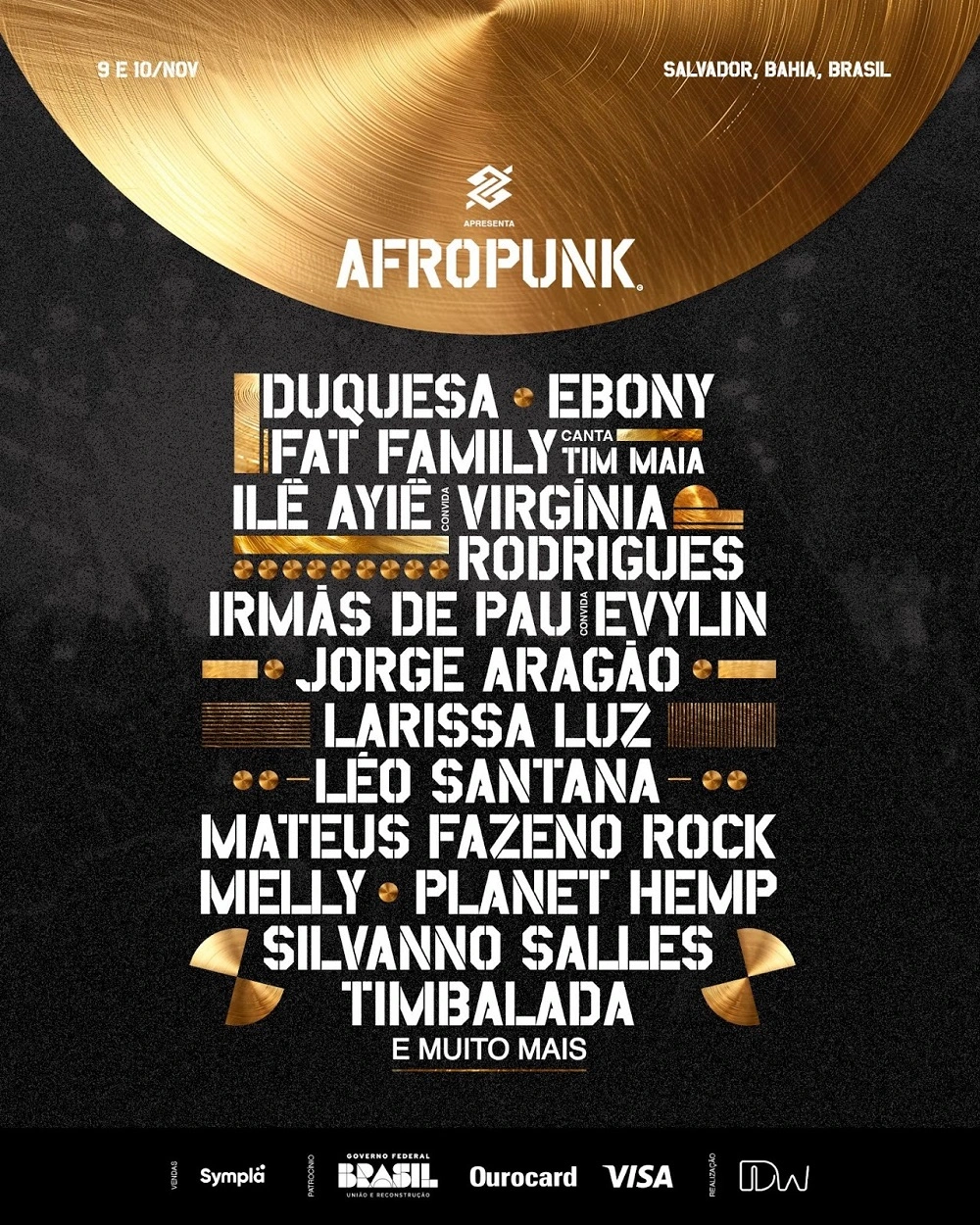 AFROPUNK Brasil anuncia line-up da quarta edição com nomes como Jorge Aragão, Planet Hemp, Duquesa, Leo Santana e Fat Family