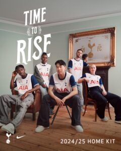 Tottenham inicia nova era com camisa titular Nike para 2024-2025: “Time to Rise”