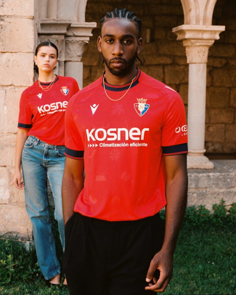 Nova Camisa Titular do Osasuna 2024-2025 Lançada pela Macron: Um Tributo à Cultura de Navarra