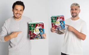 Panini fecha parceria com Raphael Veiga e Giorgian De Arrascaeta para o álbum do Brasileirão 2024