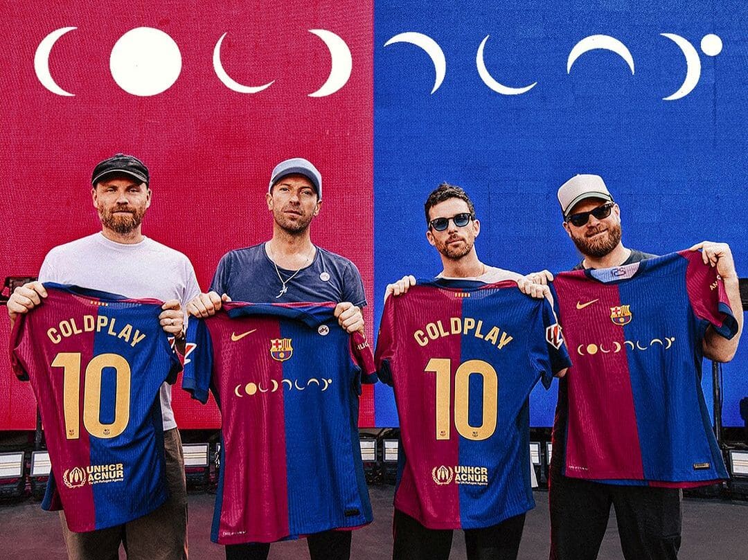 Coldplay estampa a camisa do Barcelona em novo patrocínio