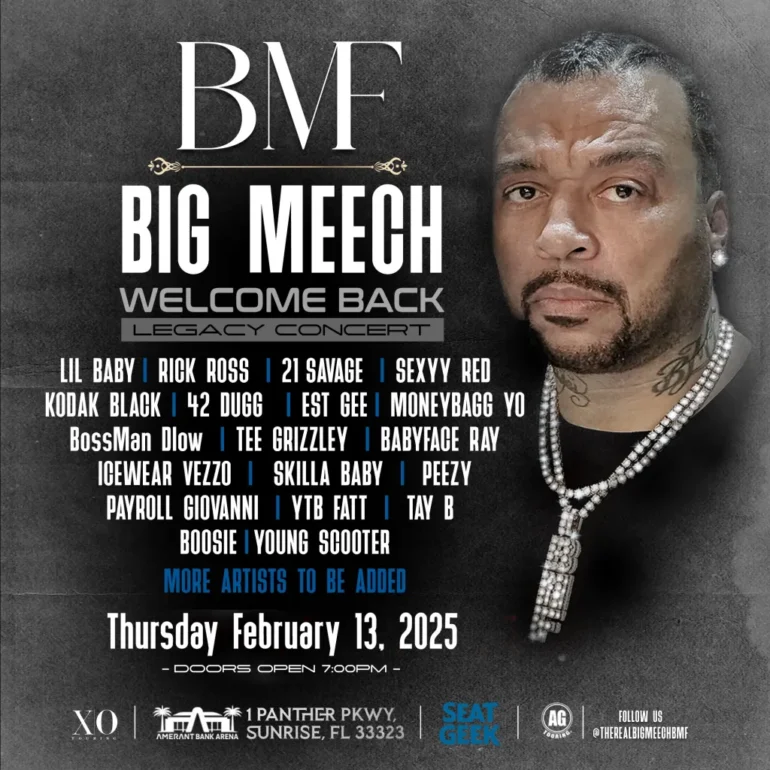 Evento “Welcome Back Legacy Concert” para o Big Meech terá muitas atrações