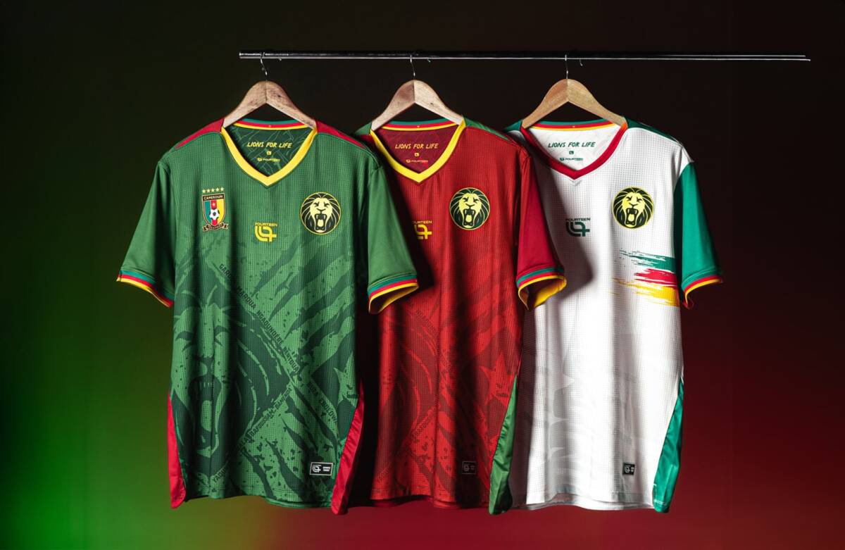 Camarões Apresenta Novos Uniformes para 2025 com a Fourteen