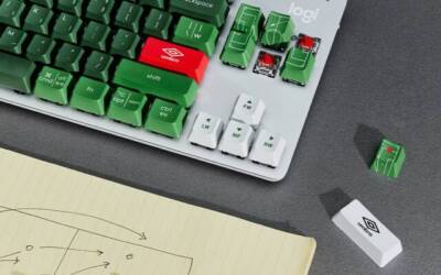 Umbro e Logitech lançam teclado mecânico inspirado no futebol