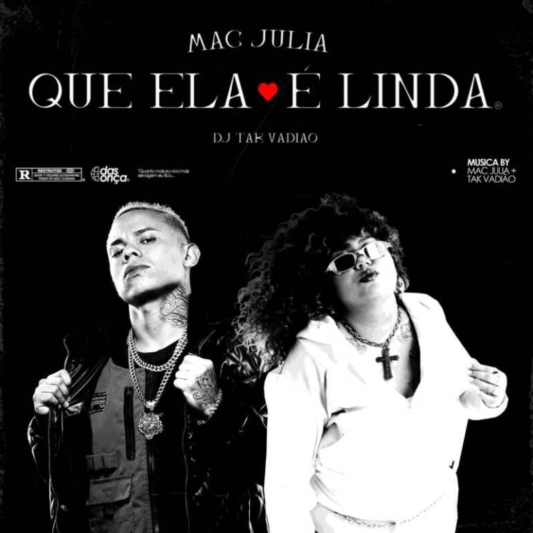 Mac Júlia lança “Que Ela É Linda” um funk de empoderamento feminino