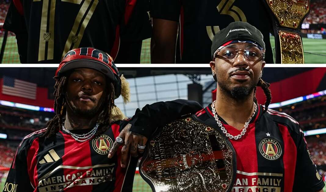 JID e Metro Boomin agitam torcida do Atlanta United em jogo contra o Orlando City