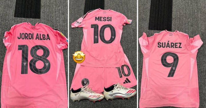 Dembélé joga 30 minutos e leva camisas de Messi, Suárez e Alba