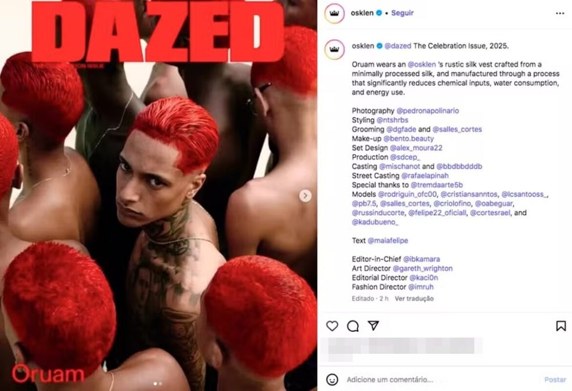 Osklen apaga post com Oruam após críticas de seus consumidores