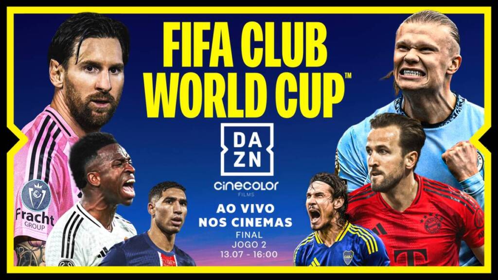Cinecolor Brasil transmitirá finais da Copa do Mundo de Clubes da FIFA 2025 no cinema