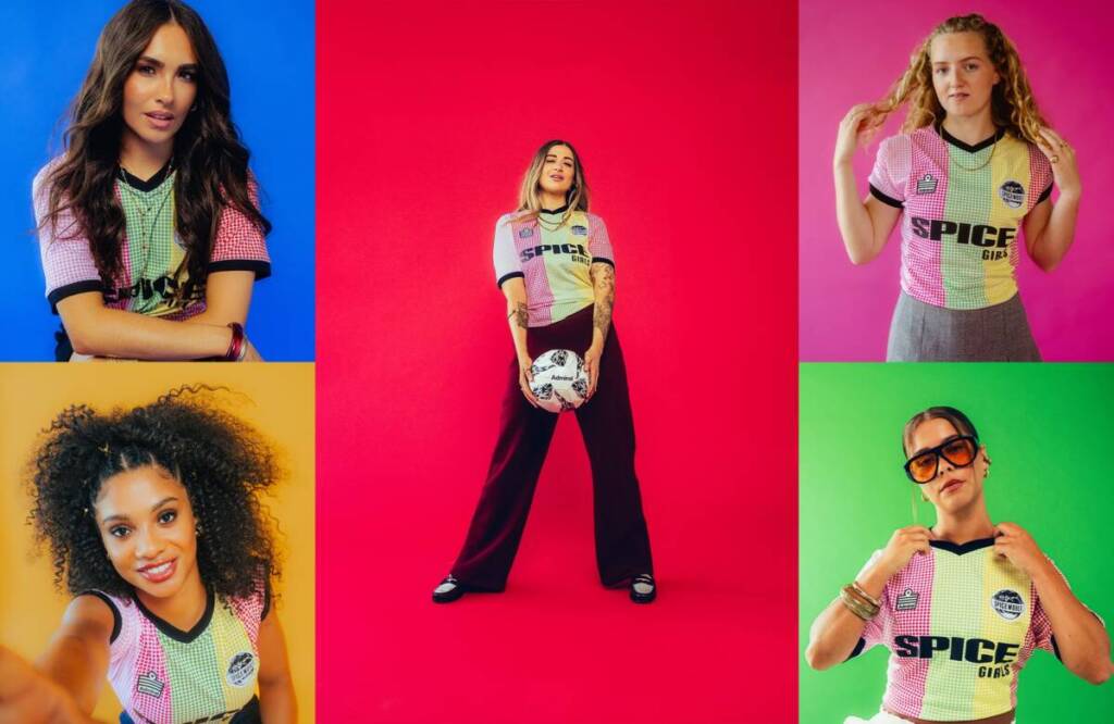 Spice Girls e Admiral lançam camisa de futebol em edição limitada