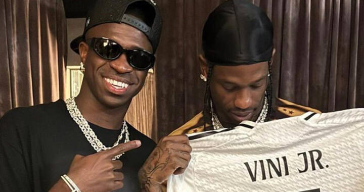 Travis Scott canta em festa de Vini JR no Rio
