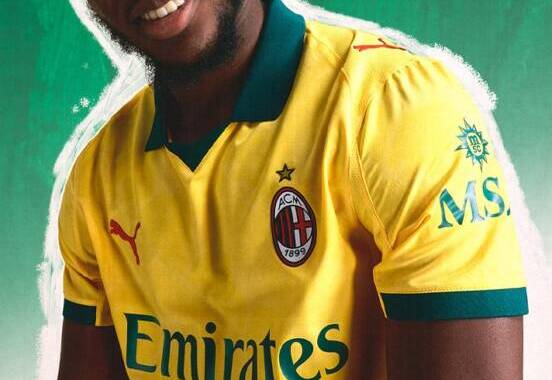 AC Milan resgata clássico retrô com novo uniforme amarelo da temporada 25/26