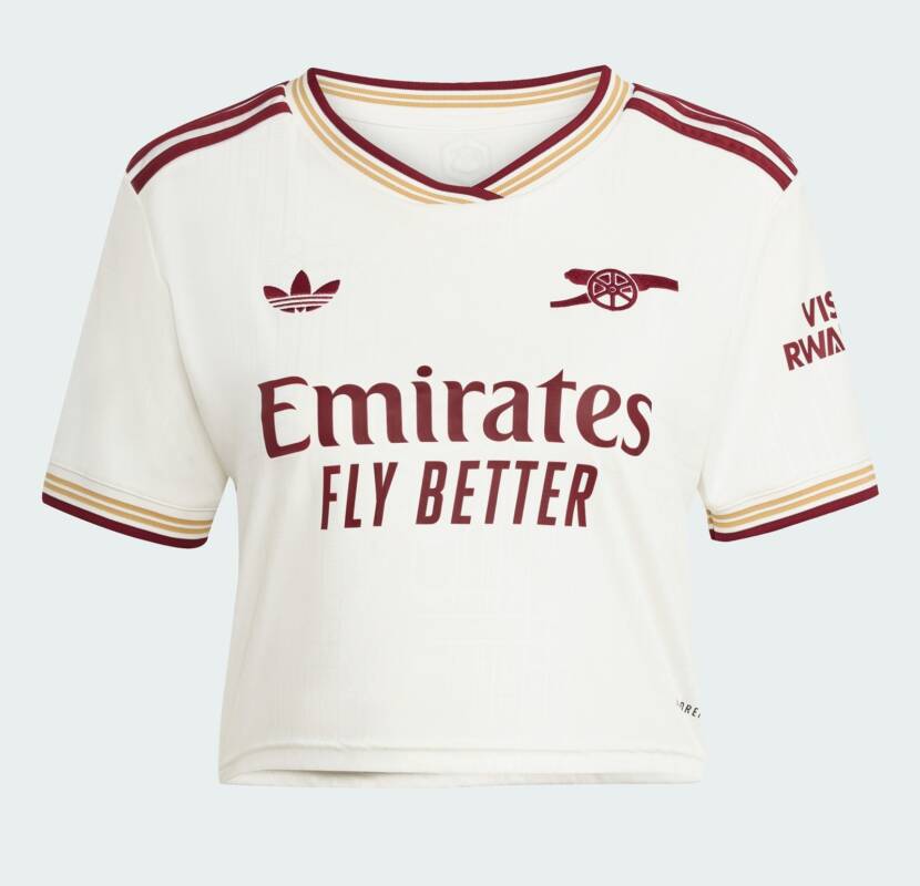 Adidas lança camisas cropped para a temporada 25/26