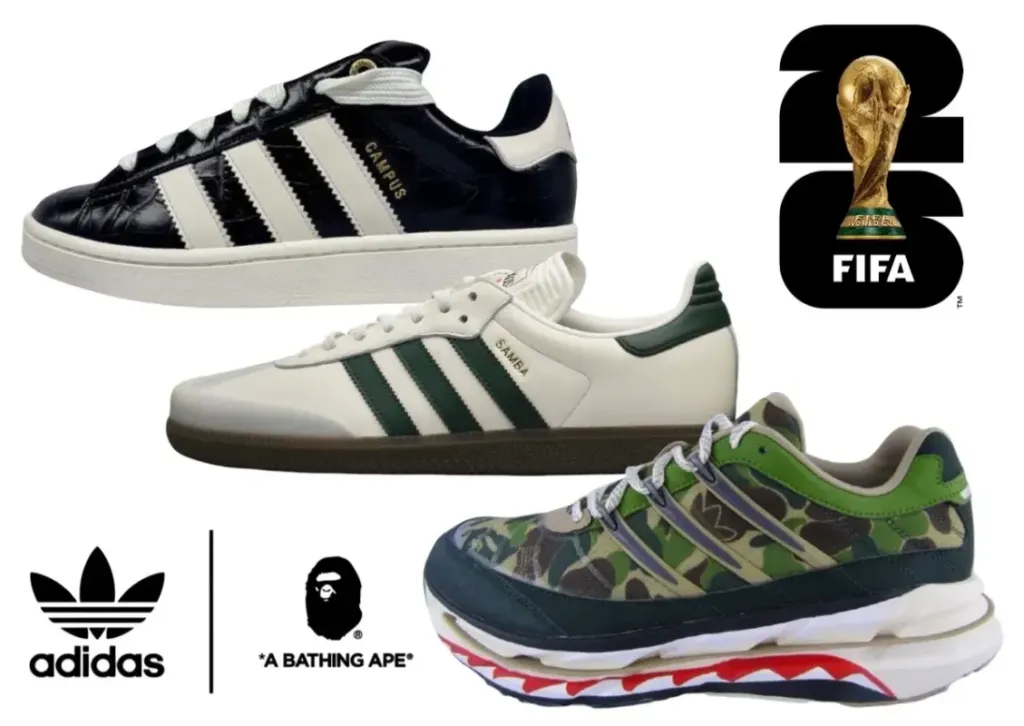 BAPE e Adidas lançam pack da Copa do Mundo