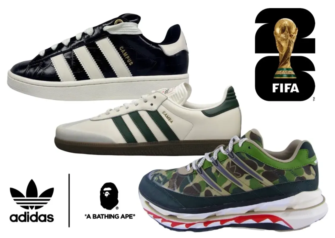 BAPE e Adidas lançam pack da Copa do Mundo
