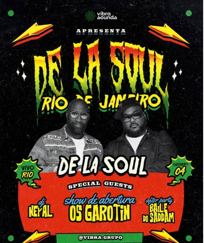 De La Soul volta ao Brasil e terá show no Rio de Janeiro