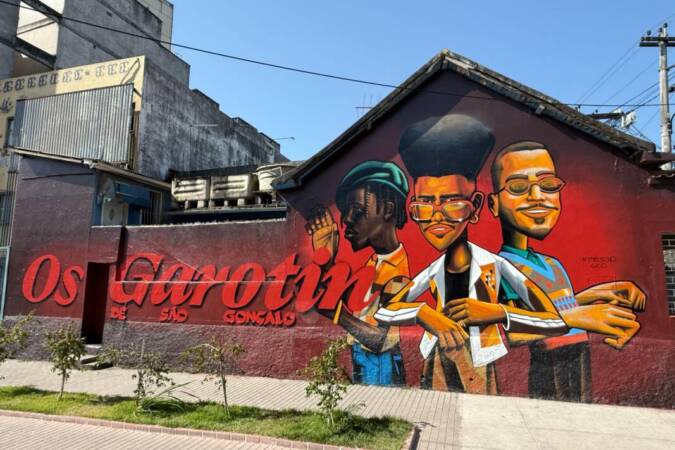 Os Garotin viram mural em São Gonçalo por Marcelo Eco